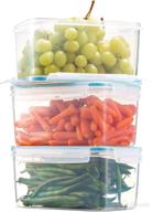 🍱 komax biokips large food storage container 81oz. (set of 3) - airtight, leakproof with locking lids - bpa free plastic - microwave, freezer and dishwasher safe - ideal for fruit & vegetables - boosted seo логотип