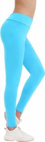 img 1 attached to MIAIULIA Women'S High Waisted Yoga Leggings: Solid Colored Athletic Pants For Costume Parties & More!