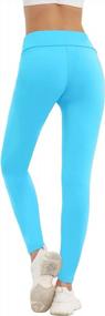 img 2 attached to MIAIULIA Women'S High Waisted Yoga Leggings: Solid Colored Athletic Pants For Costume Parties & More!