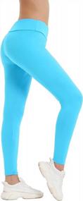 img 3 attached to MIAIULIA Women'S High Waisted Yoga Leggings: Solid Colored Athletic Pants For Costume Parties & More!
