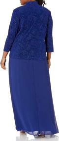 img 3 attached to Alex Evenings Womens Plus Size Mandarin Women's Clothing - Dresses