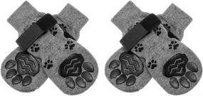 img 4 attached to 🐾 SCENEREAL Double-Sided Anti-Slip Dog Socks with Straps - 2 Pairs | Soft & Comfortable Pet Paw Protectors for Indoor Hardwood Floors | Enhanced Traction Control