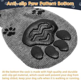 img 1 attached to 🐾 SCENEREAL Double-Sided Anti-Slip Dog Socks with Straps - 2 Pairs | Soft & Comfortable Pet Paw Protectors for Indoor Hardwood Floors | Enhanced Traction Control