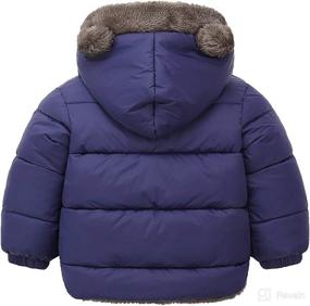 img 1 attached to 🍒 Happiness & Warmth for Little Ones: Happy Cherry Puffer Jacket with Hood & Fleece Lining for Boys & Girls