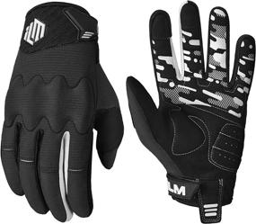 img 4 attached to 🧤 ILM Adult Full Finger Touch Screen Motorcycle Dirt Bike Motocross ATV MTB Mountain Bike Gloves for Bicycle Cycling BMX Sports Outdoor - Model-JC38 (Black Adult-2XL)