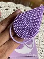 img 1 attached to Avilana Dual-Sided Silicone Facial Scrubber - Exfoliating And Cleansing Brush For All Skin Types - Manual 2-In-1 Face Scrubber And Exfoliator - Deeply Cleanses With Pure Silicone - Pink review by Greg Bloom