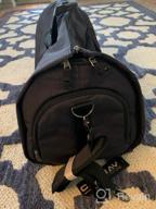 картинка 1 прикреплена к отзыву 60L Large Travel Duffel Bag With Shoes Compartment Convertible Suit Carry On Garment Bag Weekender For Men Women от Steve Griffin