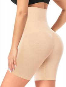 img 3 attached to High Waisted Tummy Control Shapewear Shorts For Women: Body Shaper Panties, Thigh Slimmer, And Slip Shorts - Ideal For Wearing Under Dresses