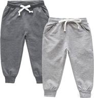 👶 ijnuhb toddler boys sweatpants: adjustable waist for unisex girls - casual baby joggers with drawstring логотип