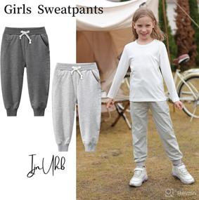 img 1 attached to 👶 IjnUhb Toddler Boys Sweatpants: Adjustable Waist for Unisex Girls - Casual Baby Joggers with Drawstring