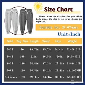 img 3 attached to 👶 IjnUhb Toddler Boys Sweatpants: Adjustable Waist for Unisex Girls - Casual Baby Joggers with Drawstring