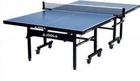img 4 attached to JOOLA Inside - Premium MDF Indoor Table Tennis Table With Quick Clamp Ping Pong Net And Post Set - 10 Minute Easy Assembly - Single Player Playback Mode Included