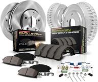 💨 enhance your vehicle's braking performance with power stop koe15241dk autospecialty front and rear replacement brake kit - featuring oe brake drums & ceramic brake pads логотип