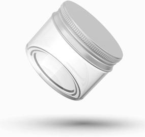 img 3 attached to 🧴 2oz Refillable Plastic Container Jars with Silver Lids - Ideal for Creams, Lotions, and Ointments