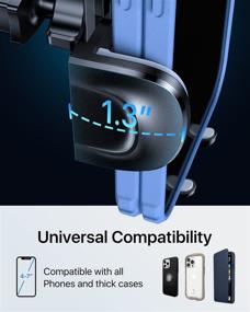 img 1 attached to 🚗 Andobil Car Phone Mount: Securely Hold Thick Case & Big Phone | Universal Dashboard Phone Holder [Never Fall] | Adjustable Cell Phone Holder Car Compatible with iPhone 13 12 Pro Max Samsung S22