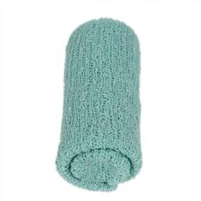 img 4 attached to Mint Green Stretch Wrap For Baby Photography - Get Captivating Newborn Photos With Tinksky Photo Prop!