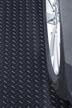 resilia heavy duty garage floor runner & protector mat - slip-resistant grip, embossed diamond plate pattern, water & stain resistant: 4'x10' black logo