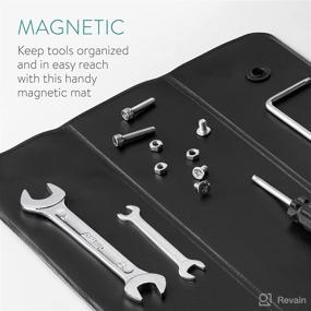 img 3 attached to 🔧 Navaris Magnetic Tool Holder Mat - 12" x 12" Flexible Tray Pad: Organize Tools and Parts Effortlessly - Perfect Automotive Mechanics Organizer!