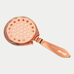 img 1 attached to Copper Plated Barfly Classic Hawthorne Spring Bar Strainer - Perfect For Home Bartending!