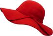bienvenu women's wide brim wool ribbon band floppy hat 2 logo
