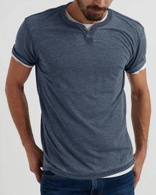 img 3 attached to 👕 Yacooh Mens Henley Shirts: Stylish and Comfortable Long/Short Sleeve Henley T-Shirts for Men
