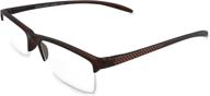 20 hyper reading glasses brown logo