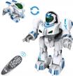 fisca rc robot with fingerprinting technology, walking, dancing, and programming abilities - ideal smart toy for kids logo