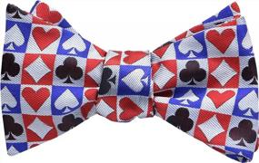 img 4 attached to OCIA Bow Ties For Men Funny Pattern Self Tie Bow Tie For Boys Adjustable Bowtie - Wedding Or Party
