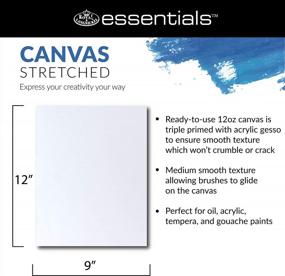 img 3 attached to Value Pack Of 28 Triple Gessoed Stretched Canvases, 9X12 Inches, Ideal For Oil And Acrylic Painting By Royal & Langnickel Essentials