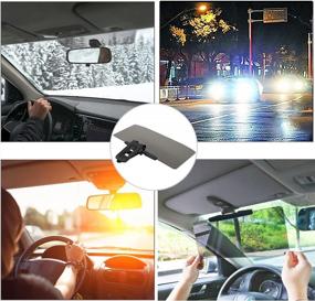 img 3 attached to Sun Visor For Car, Universal Car Visor Extender Sun Blocker, Polarized Anti Sun Glare, Protects From Sun Glare, Snow Blindness And UV Rays For Clearer Vision And Safety Driving, 1PC