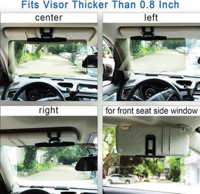 img 1 attached to Sun Visor For Car, Universal Car Visor Extender Sun Blocker, Polarized Anti Sun Glare, Protects From Sun Glare, Snow Blindness And UV Rays For Clearer Vision And Safety Driving, 1PC