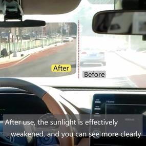 img 2 attached to Sun Visor For Car, Universal Car Visor Extender Sun Blocker, Polarized Anti Sun Glare, Protects From Sun Glare, Snow Blindness And UV Rays For Clearer Vision And Safety Driving, 1PC