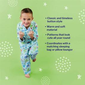 img 2 attached to Boys' Button Down Pajama By Wildkin - Comfort And Style For Bedtime!