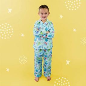 img 3 attached to Boys' Button Down Pajama By Wildkin - Comfort And Style For Bedtime!
