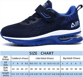 img 3 attached to Autper Kids Memory Foam Athletic Lightweight Air Tennis Running Shoes For Boys Girls (Little Kid/Big Kid)