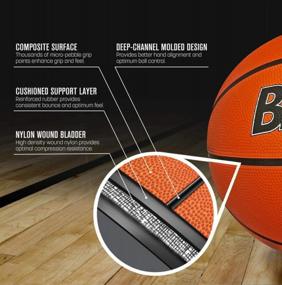 img 1 attached to Оптовый набор из 12 баскетбольных мячей официального размера 7 с насосом - бренд Biggz