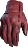 🧤 men's premium leather street motorcycle protective cruiser biker gel gloves oxblood s: ultimate protection for the modern rider logo