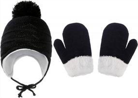 img 3 attached to Warm Up Your Little One With Our Toddler Fleece Hat And Mittens Set - Perfect For Winter Months!