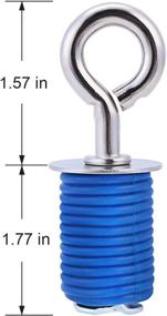 img 3 attached to L4 Pack Blue Twist Ride ATV Tie Down Anchors for RZR, Sportsman, and Ace