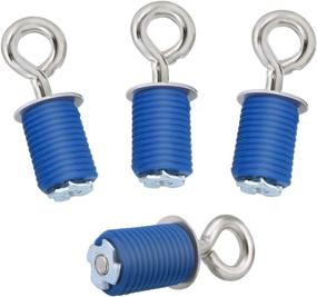 img 4 attached to L4 Pack Blue Twist Ride ATV Tie Down Anchors for RZR, Sportsman, and Ace