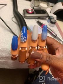 img 8 attached to INFILILA Flexible Practice Hand For Acrylic Nails - Moveable Fake Mannequin Hands With 100 PCS Nail Tips, Files, And Clipper - Perfect For Nail Practice And Beginners