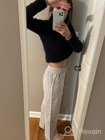 img 8 attached to Comfortable Women'S Drawstring Pants With Pockets - Straight Leg And High Waist Elastic Waistband - Perfect For Casual Wear