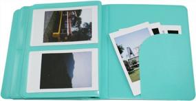 img 2 attached to Рамочный альбом Fujifilm Instax Mini цвета Macaron для моделей 7S/8/9/11/25/50/70/90 — вмещает мини-пленки в книжном дизайне мятного цвета