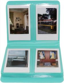 img 3 attached to Fujifilm Instax Mini Macaron-Colored Frame Album For Models 7S/8/9/11/25/50/70/90 - Holds Mini Films In Mint-Colored Book Design
