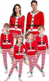 img 1 attached to Family Christmas Matching Pajamas - Women'S Cotton Jammies, Men'S Sleepwear & Long Sleeve PJs | Shelry