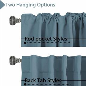 img 1 attached to Transform Your Room With H.VERSAILTEX Blackout Curtains - Stone Blue, Thermal Insulated, Room Darkening Draperies For Living Room And Bedroom (52 X 84 Inch, 2 Panels)