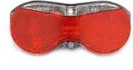 3 super bright red led rear carrier light with quick-release and batteries for bicycles & bikes - vincita logo