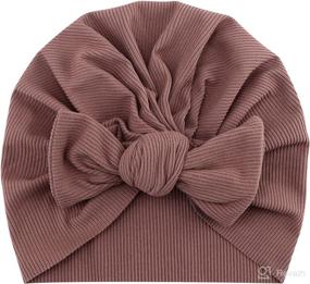 img 2 attached to 👶 DRESHOW BQUBO Baby Turban Hats: 5-Piece Bundle of Soft, Cute and Stylish Turban Bun Knot Hats for Baby Girls