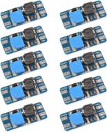 pack of 10 dorhea mt3608 boost power converter modules - adjustable step up voltage regulator board with micro usb - convert voltage from 2-24v to 5v-28v output for diy projects and more logo