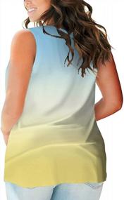 img 1 attached to ROSRISS Plus Size Tank Tops For Women Summer Sleeveless T Shirts V Neck Tunics